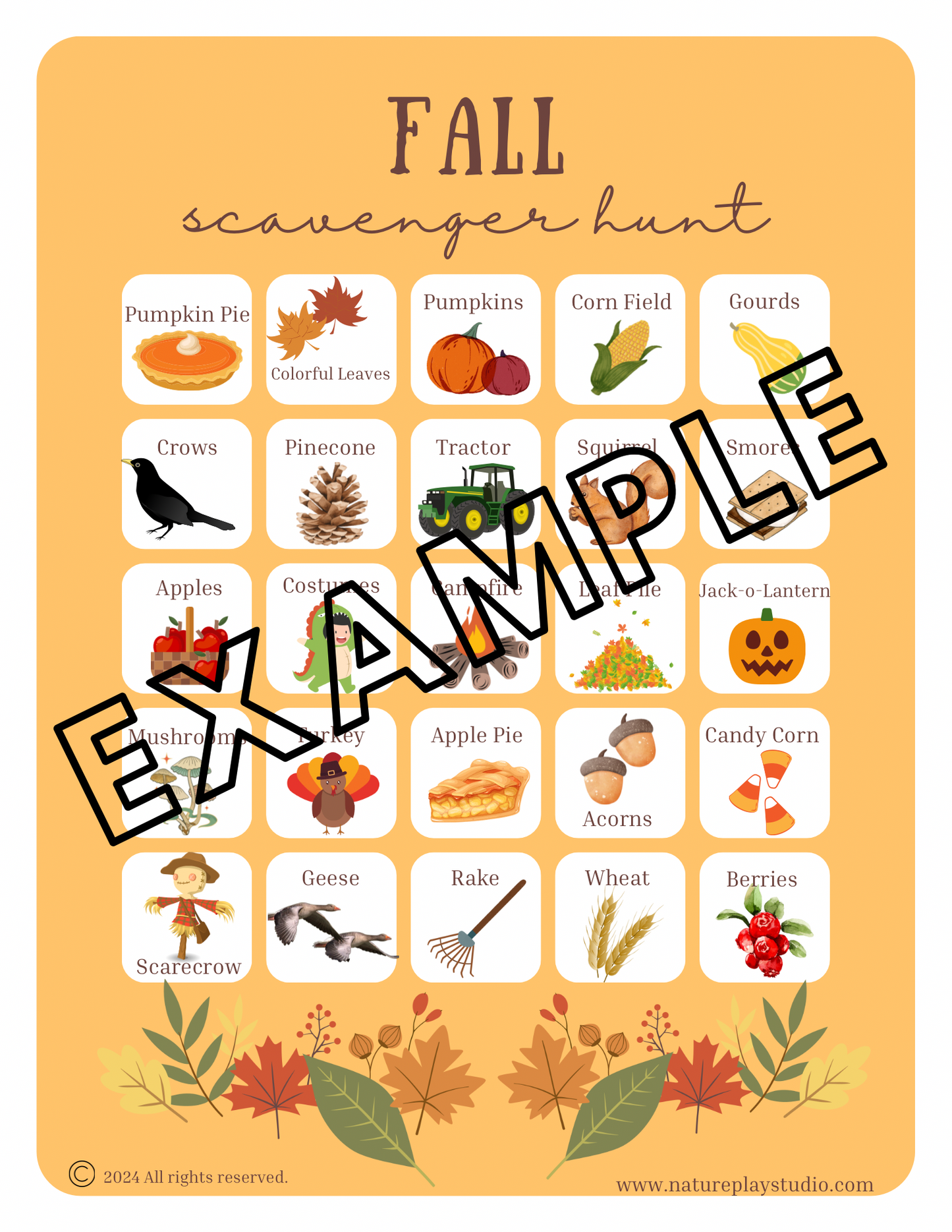 Seasonal Scavenger Hunts