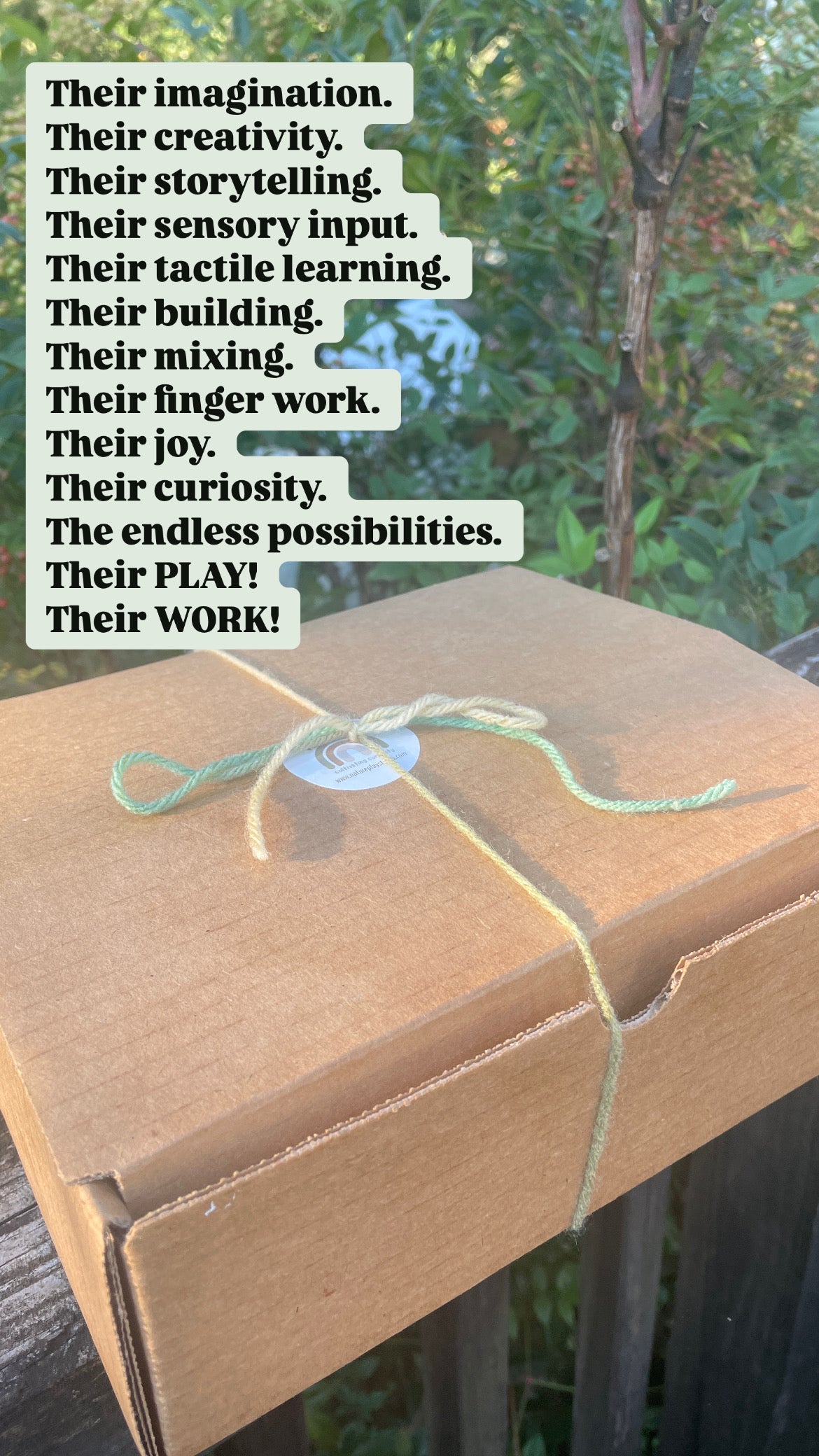 Nature Play & Sensory Playdoh Box