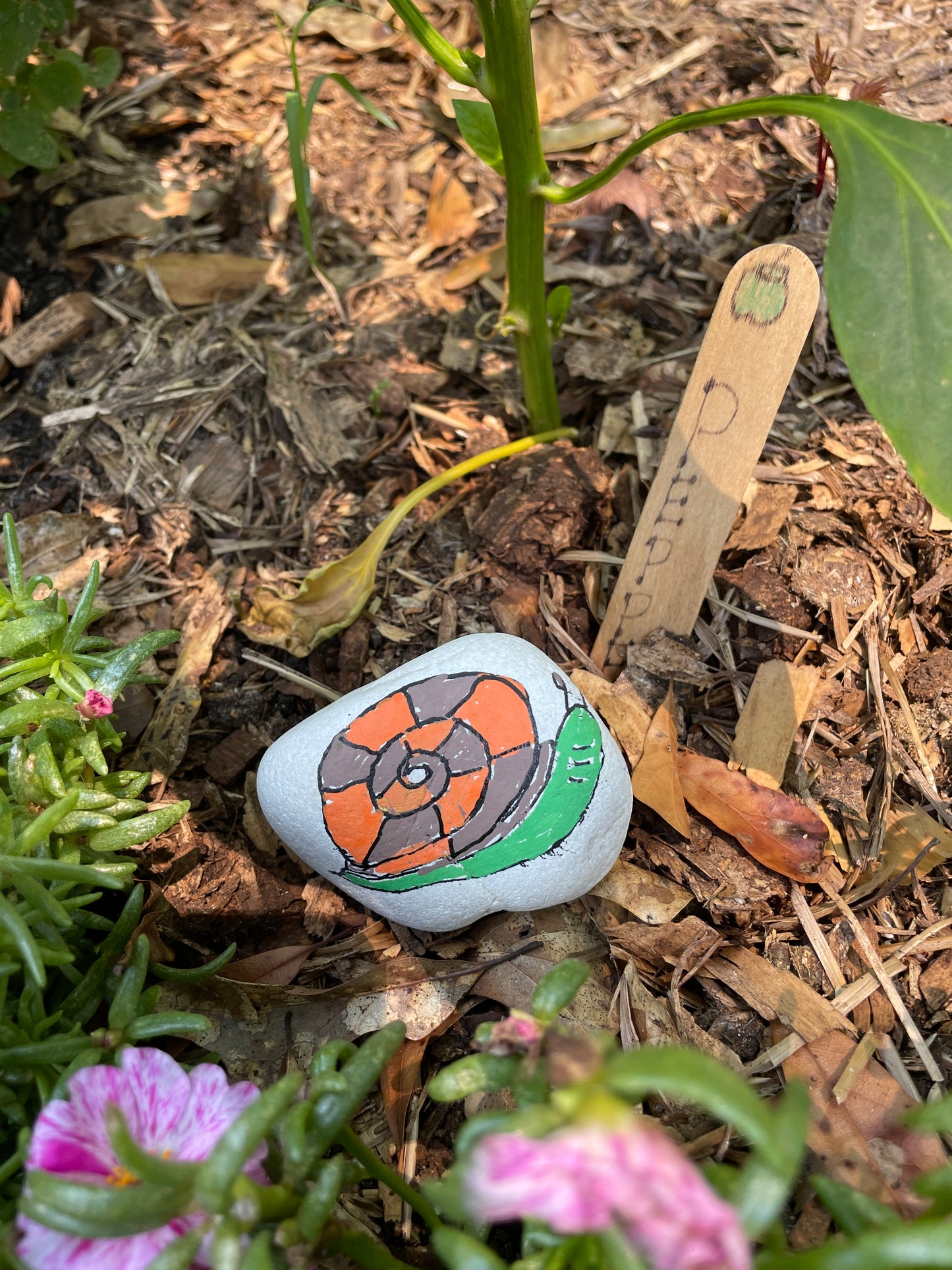 Hand Painted Garden Stones