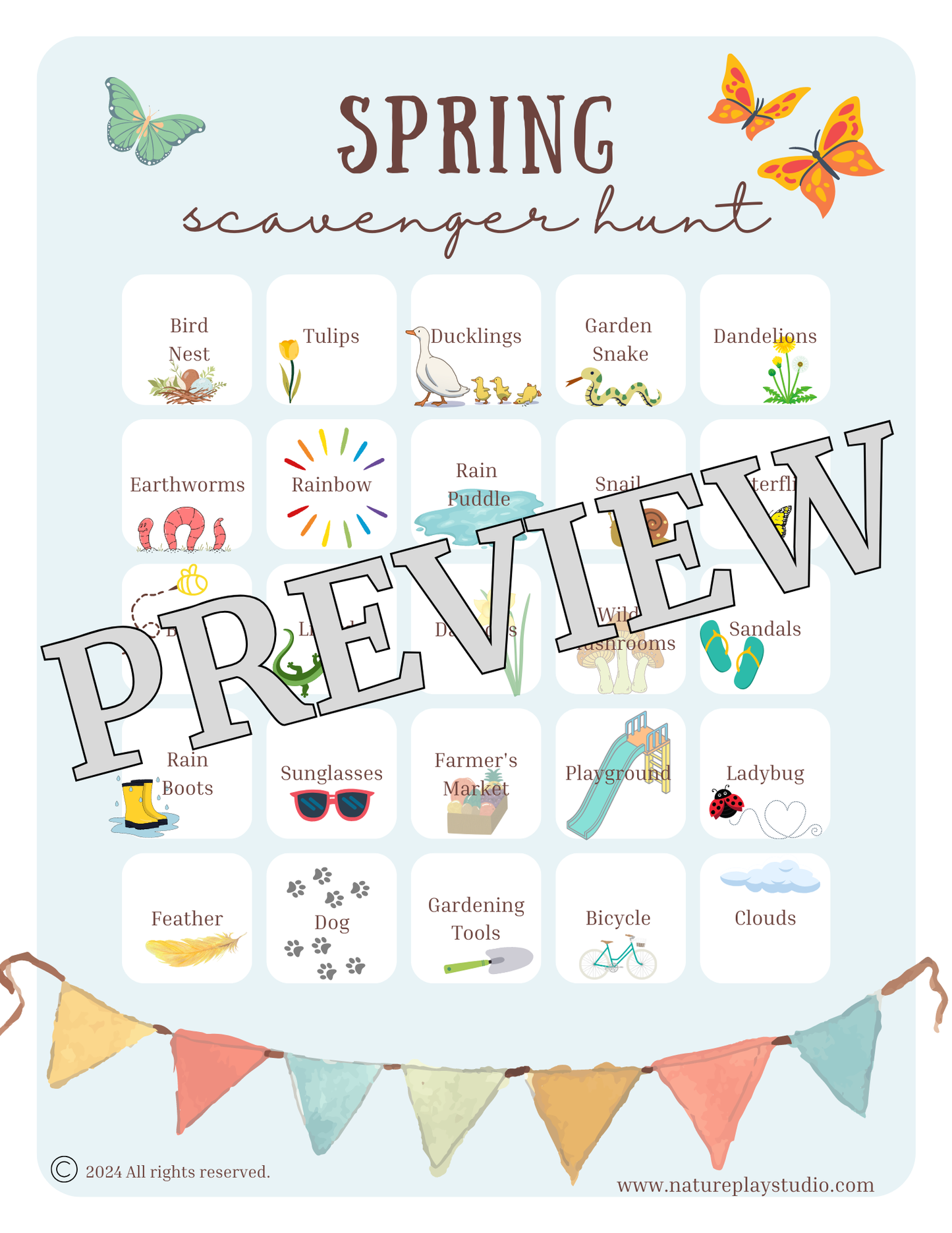 Spring Scavenger Hunt