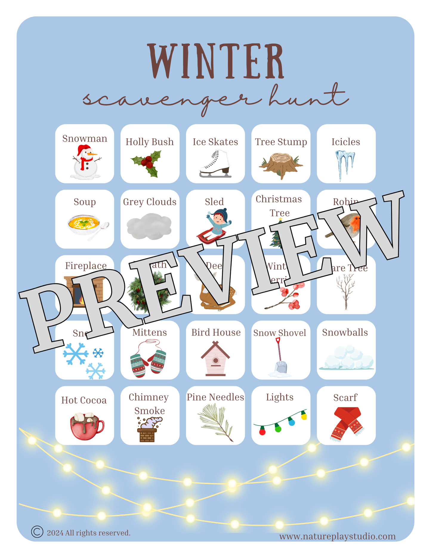 Winter Scavenger Hunt